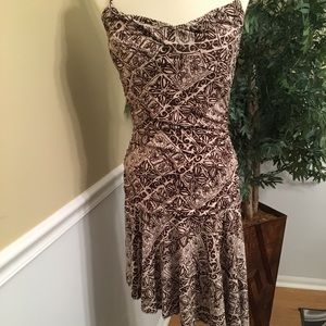 Printed spaghetti strap dress